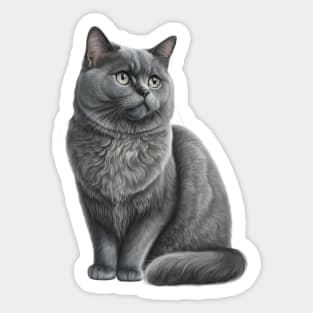 British Shorthair: The Classic and Cute Feline Sticker